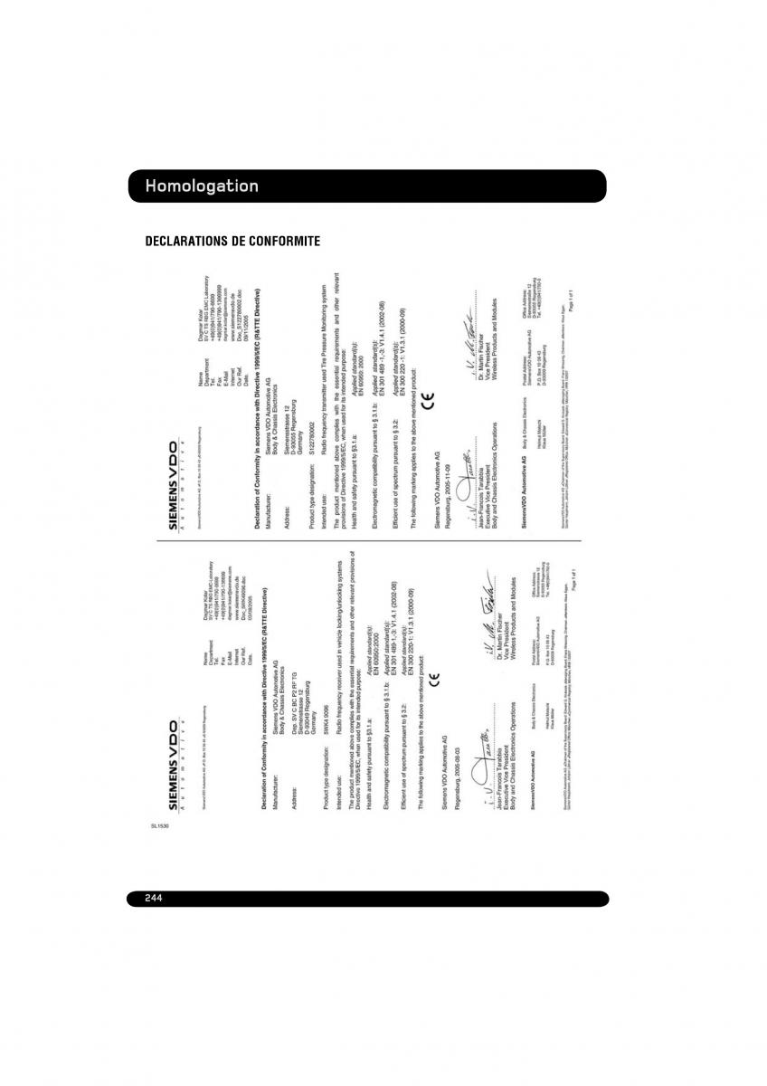 manual  Land Rover Range Rover Evoque manuel du proprietaire / page 244