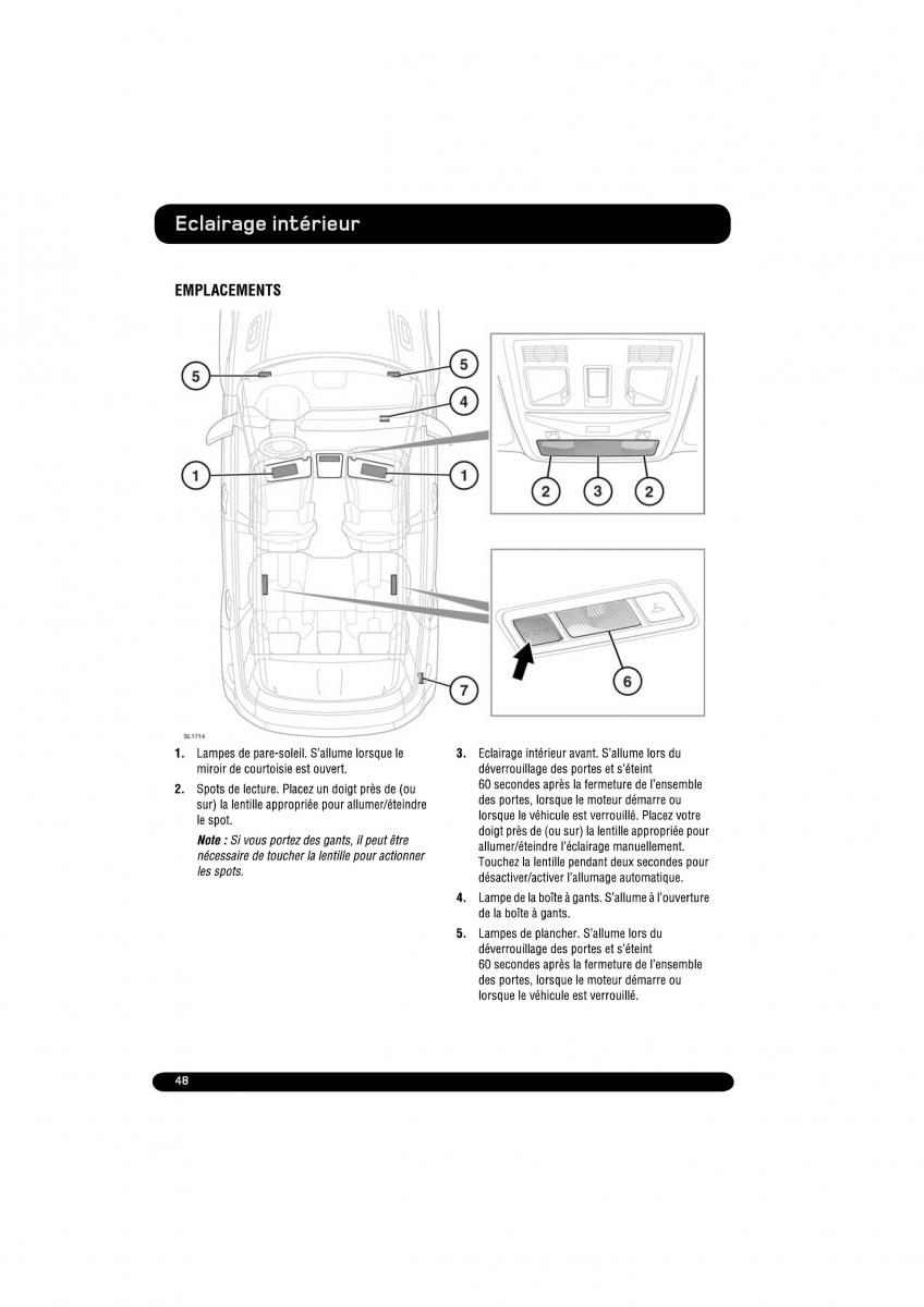 manual  Land Rover Range Rover Evoque manuel du proprietaire / page 48