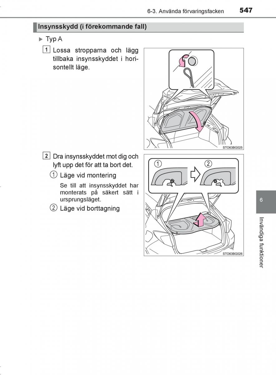 Toyota C HR instruktionsbok / page 547