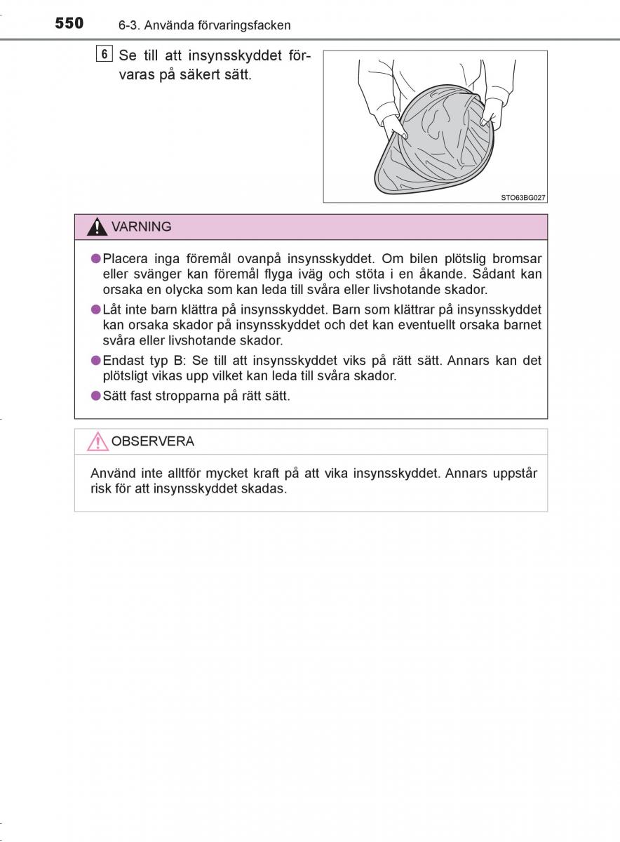 Toyota C HR instruktionsbok / page 550