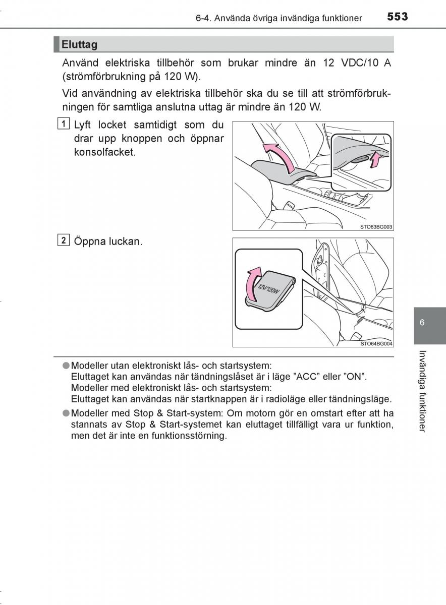 Toyota C HR instruktionsbok / page 553