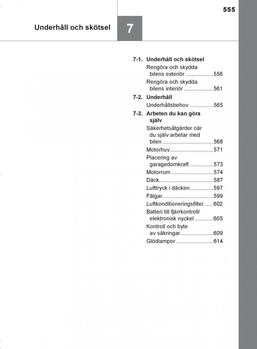 Toyota C HR instruktionsbok / page 555