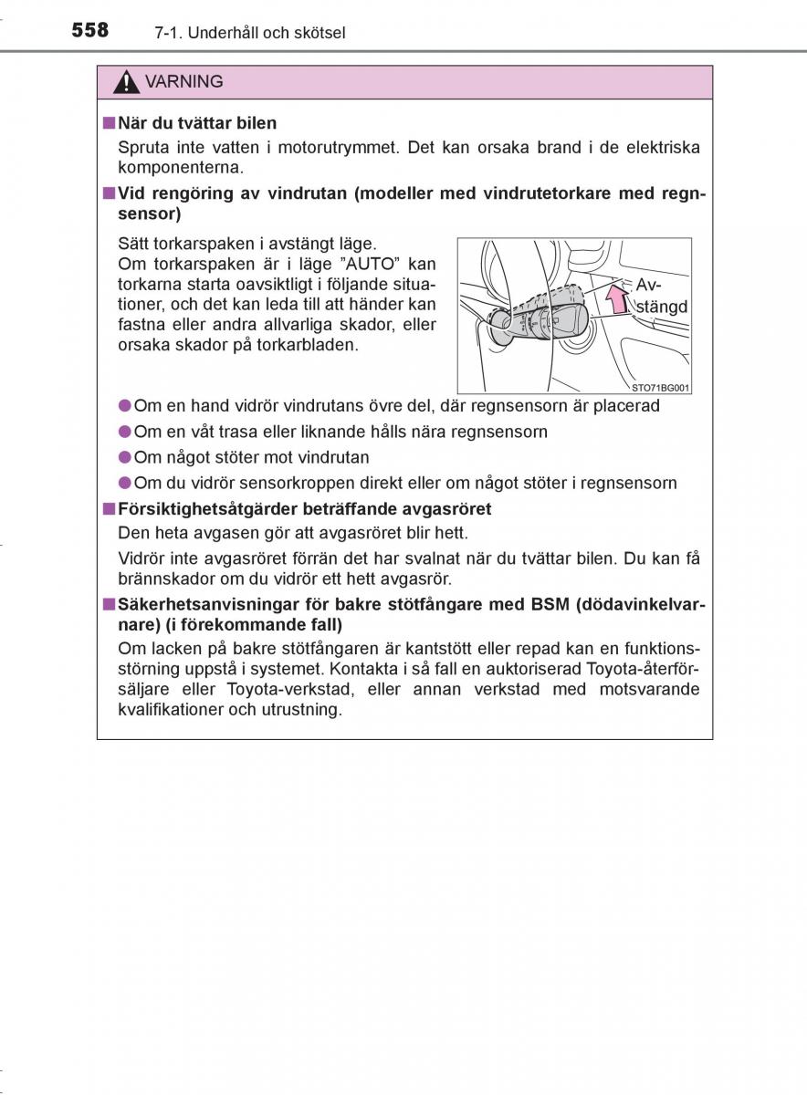 Toyota C HR instruktionsbok / page 558