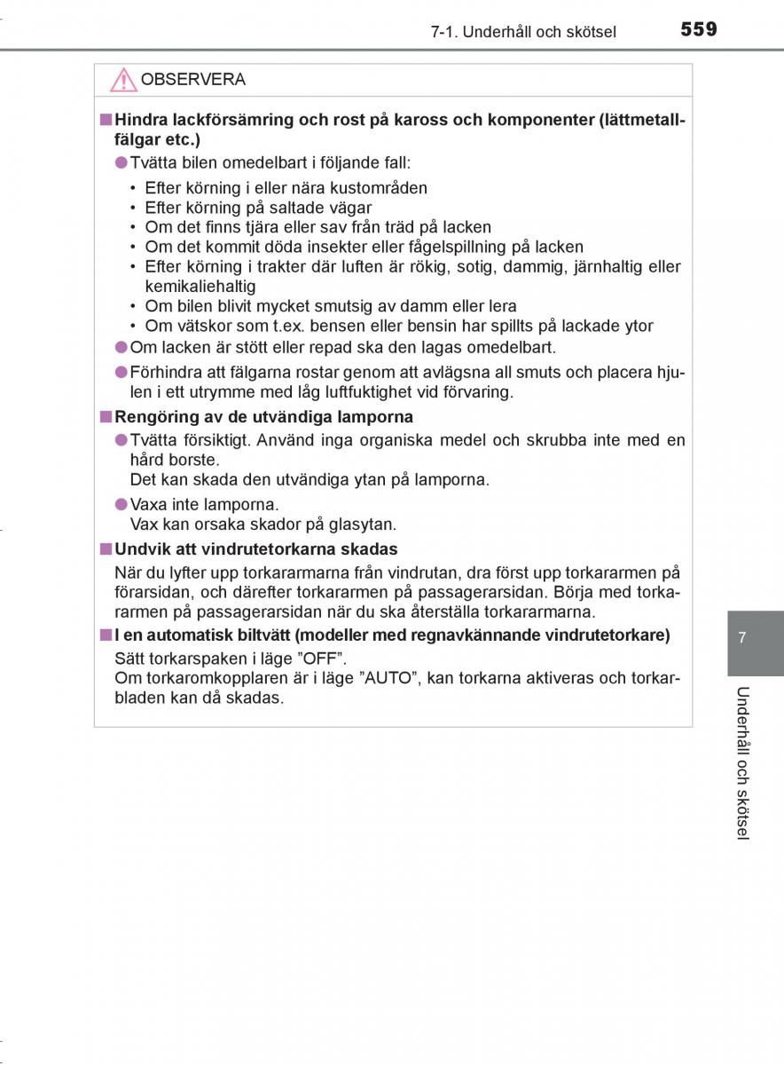 Toyota C HR instruktionsbok / page 559