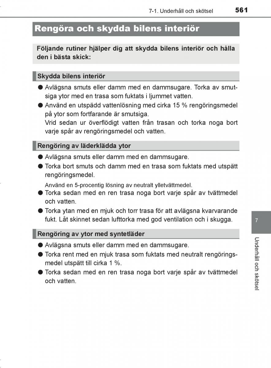 Toyota C HR instruktionsbok / page 561