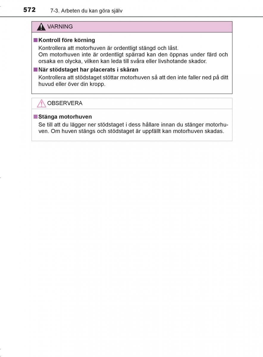 Toyota C HR instruktionsbok / page 572