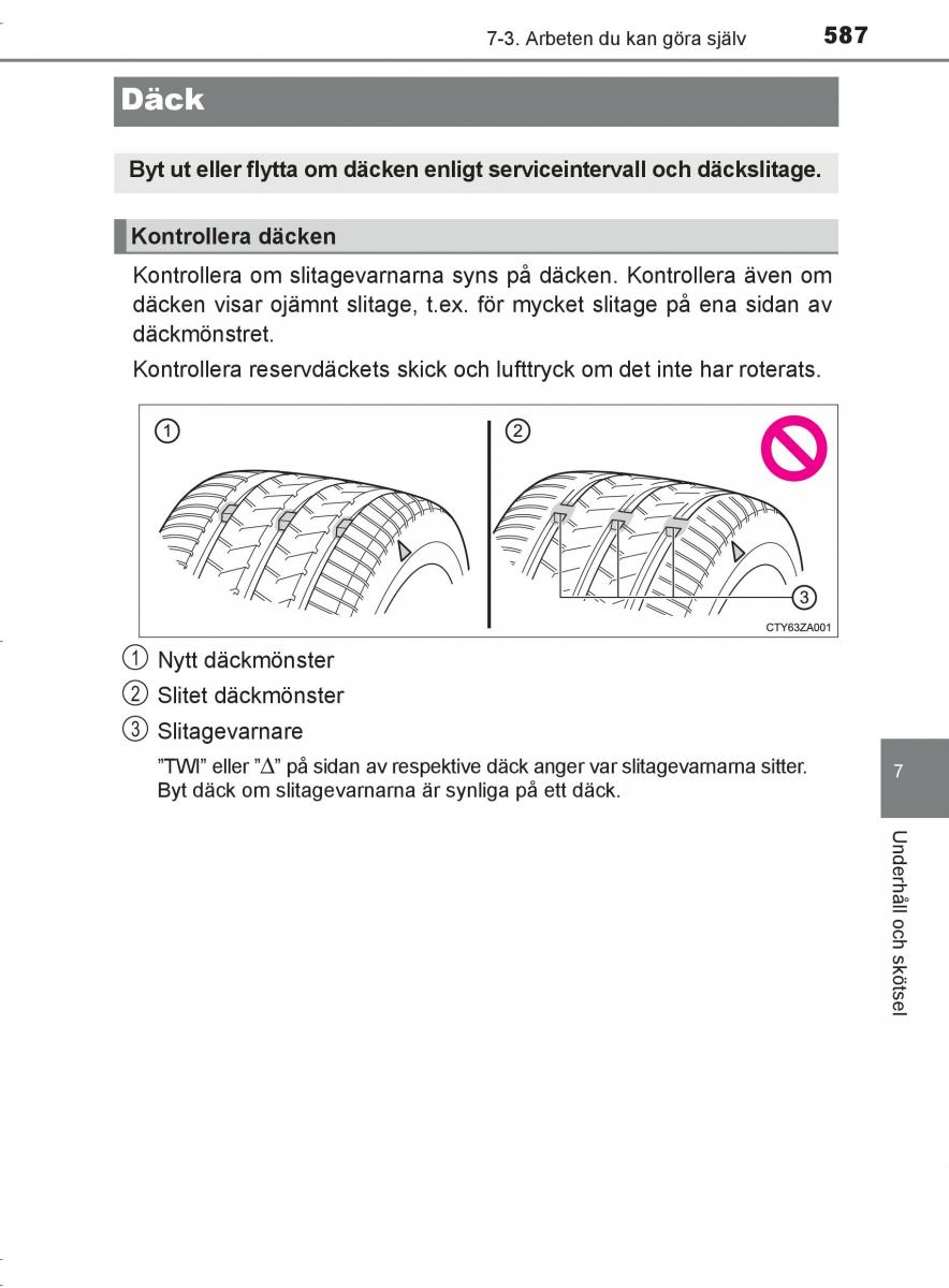 Toyota C HR instruktionsbok / page 587