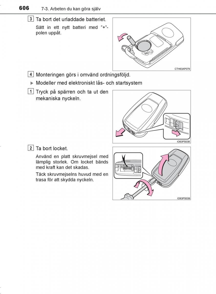 Toyota C HR instruktionsbok / page 606