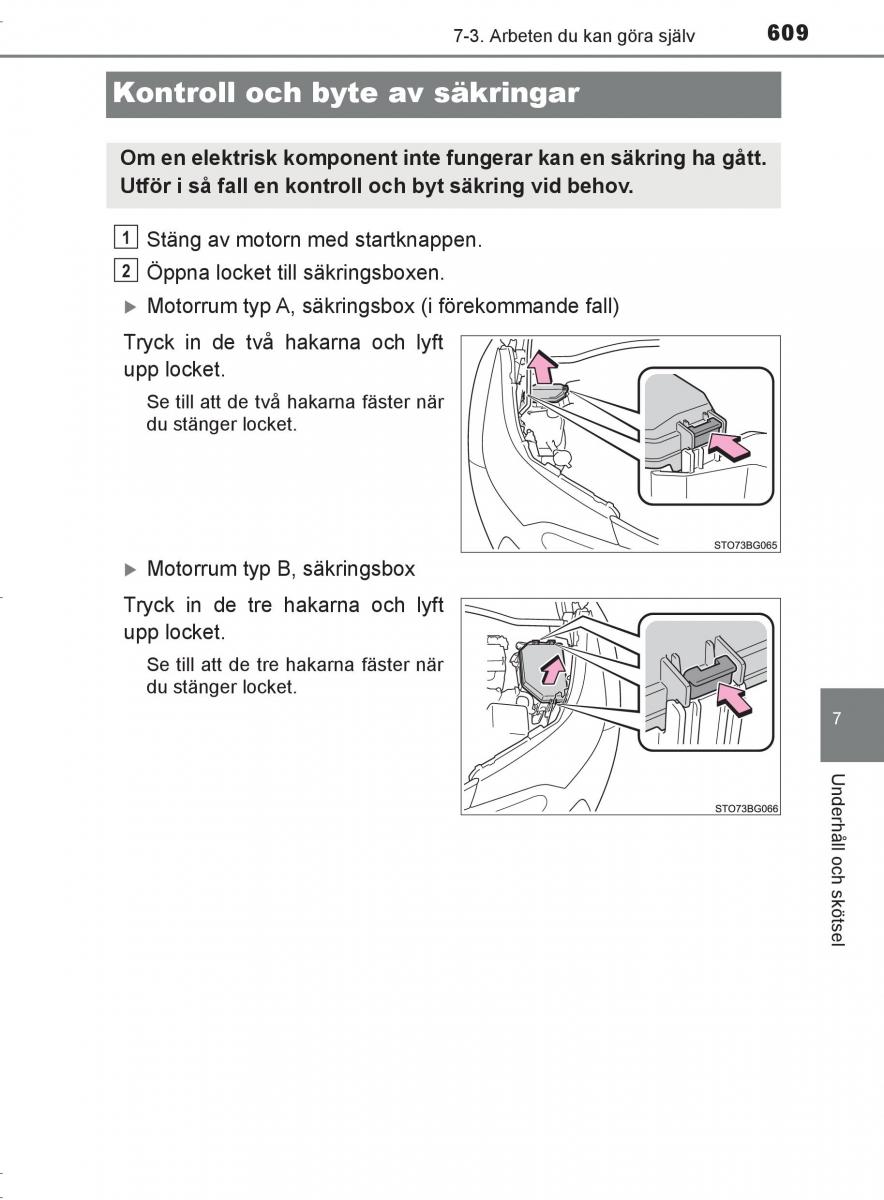 Toyota C HR instruktionsbok / page 609