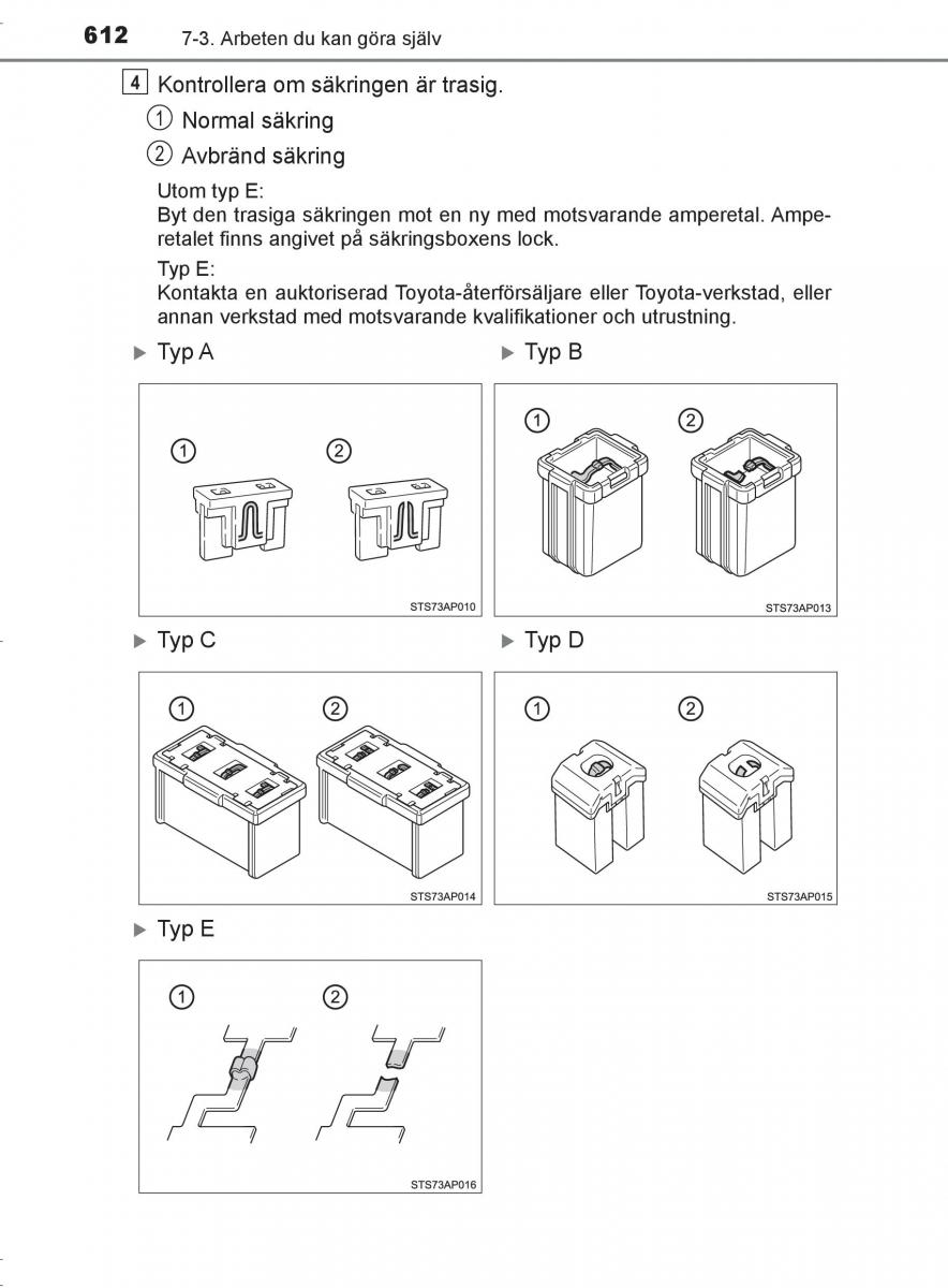 Toyota C HR instruktionsbok / page 612