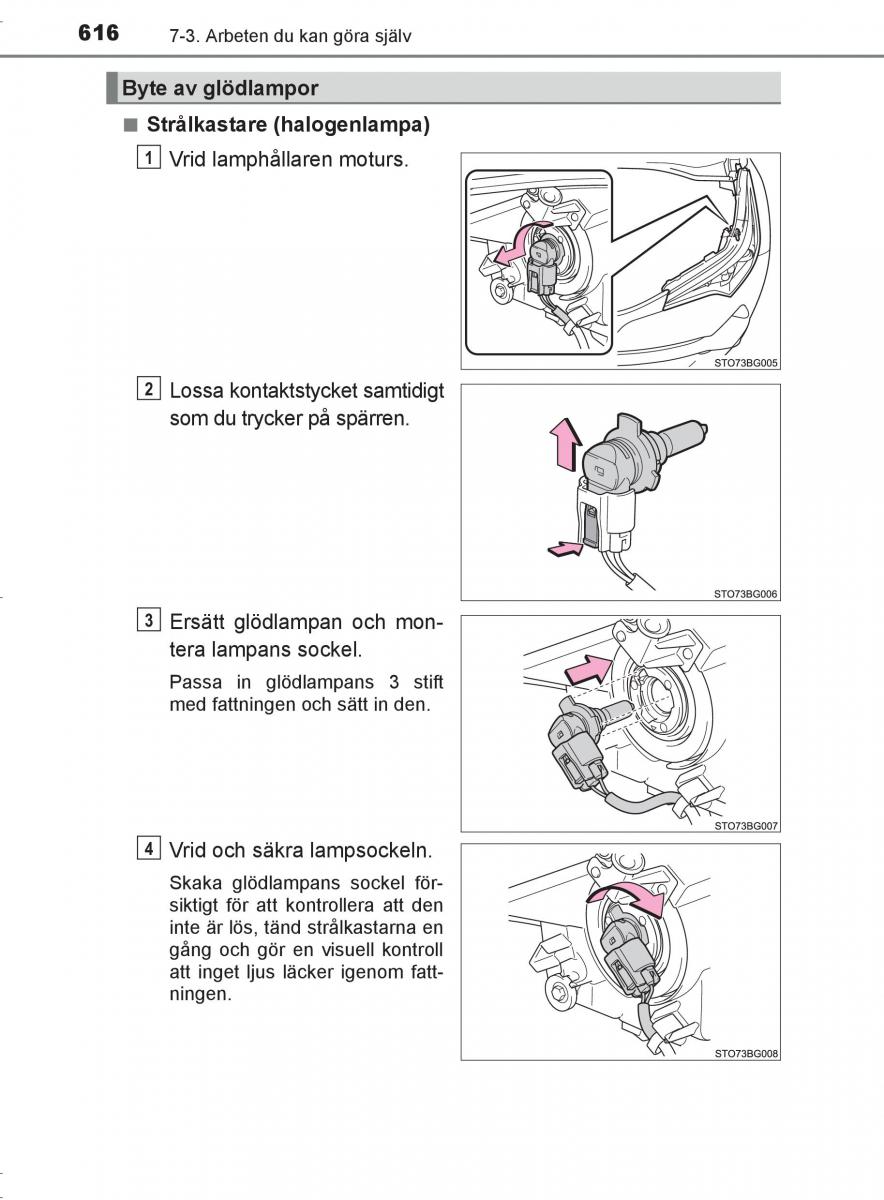 Toyota C HR instruktionsbok / page 616