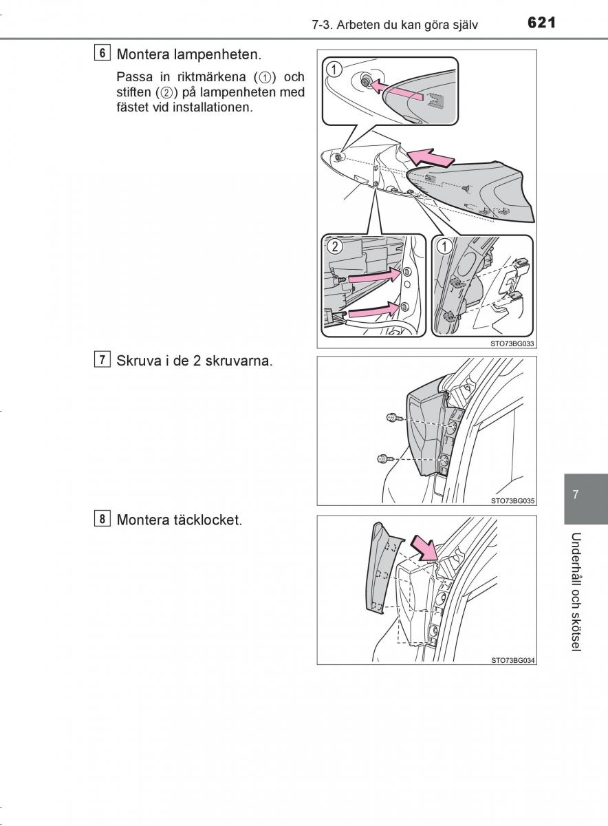 Toyota C HR instruktionsbok / page 621