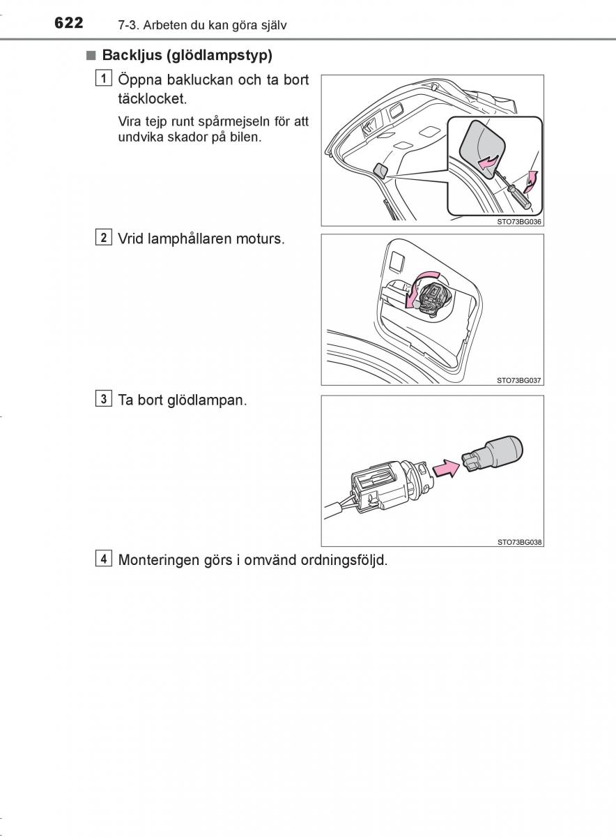 Toyota C HR instruktionsbok / page 622