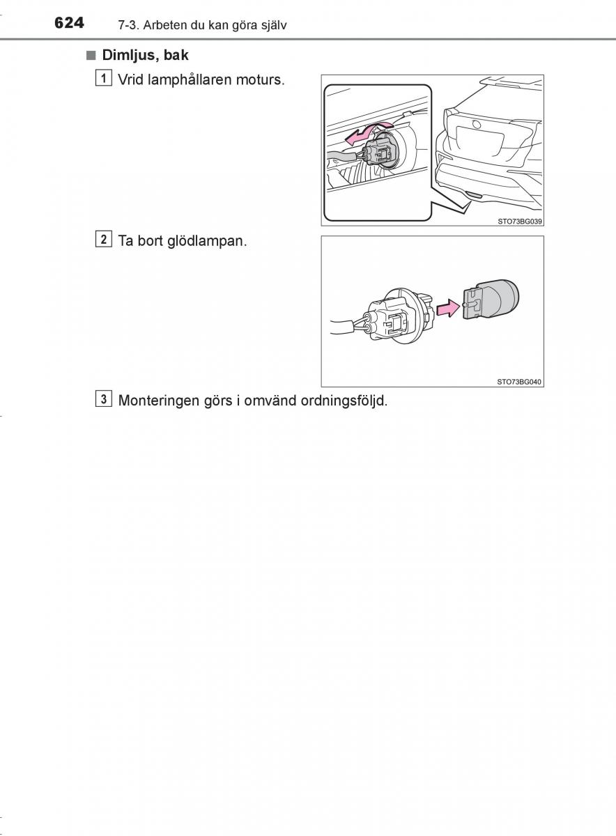 Toyota C HR instruktionsbok / page 624