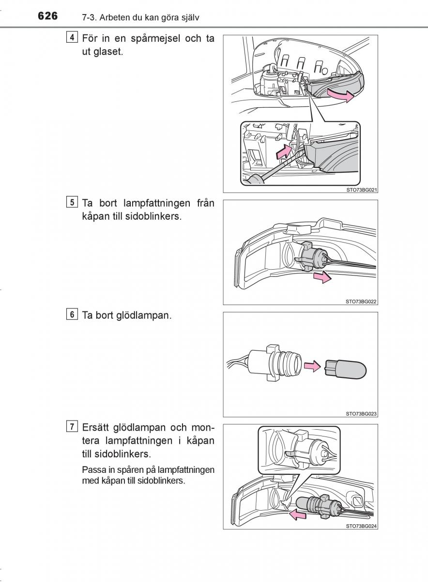 Toyota C HR instruktionsbok / page 626