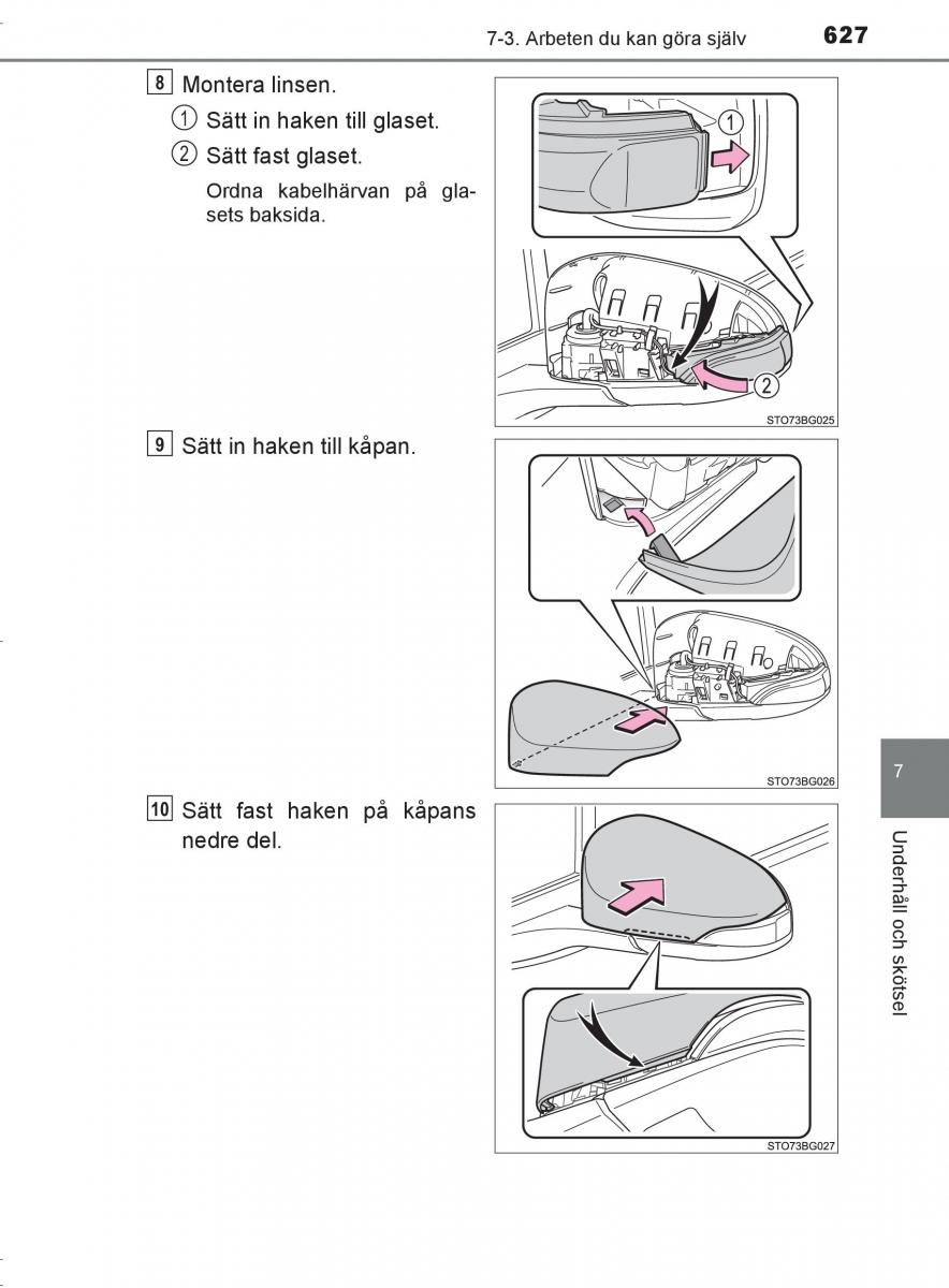 Toyota C HR instruktionsbok / page 627