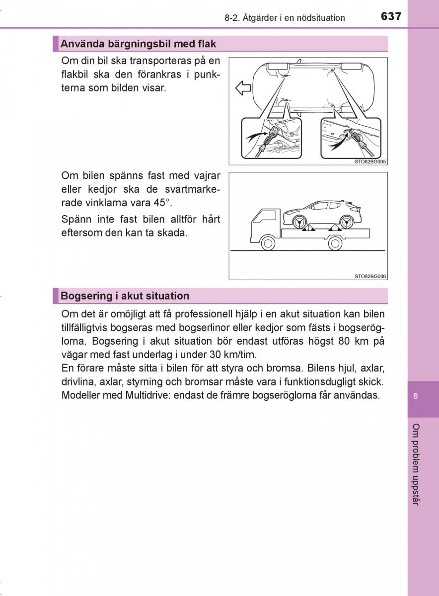 Toyota C HR instruktionsbok / page 637