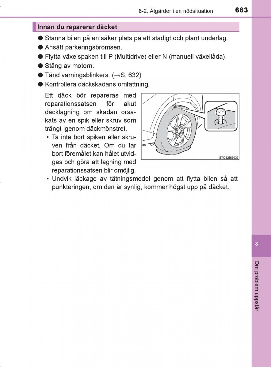 Toyota C HR instruktionsbok / page 663