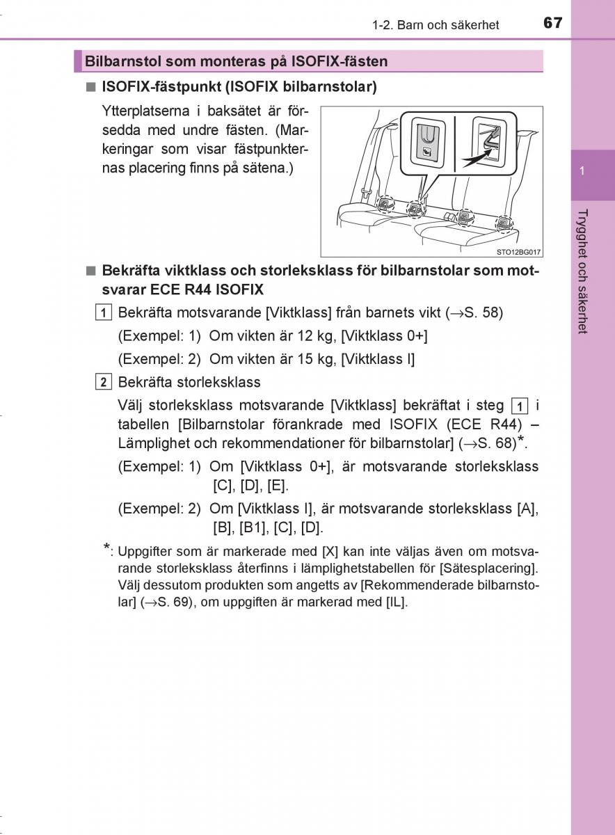 Toyota C HR instruktionsbok / page 67