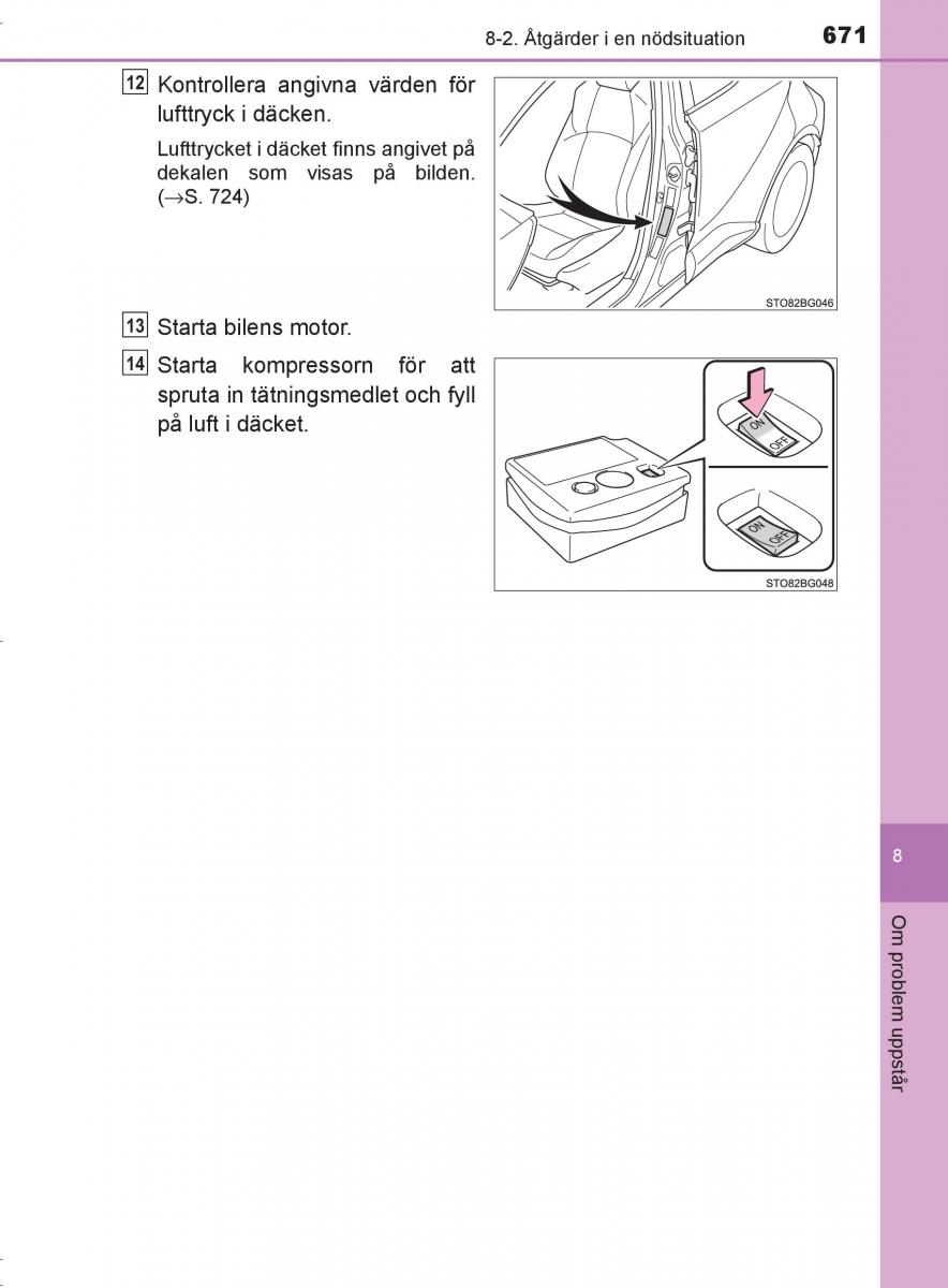 Toyota C HR instruktionsbok / page 671