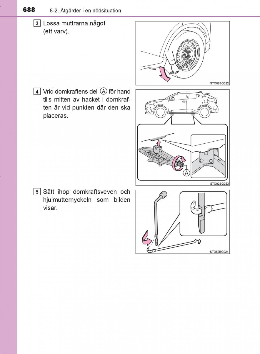 Toyota C HR instruktionsbok / page 688