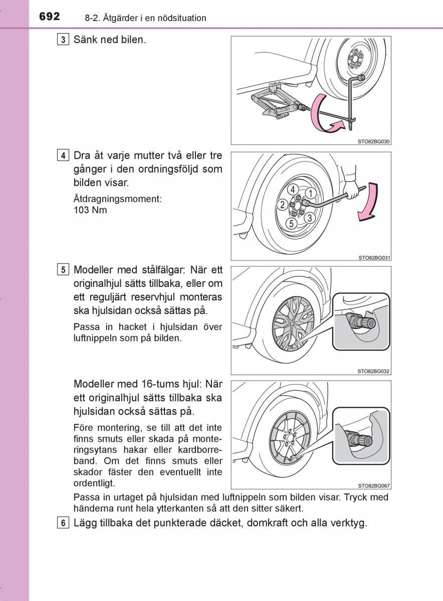 Toyota C HR instruktionsbok / page 692