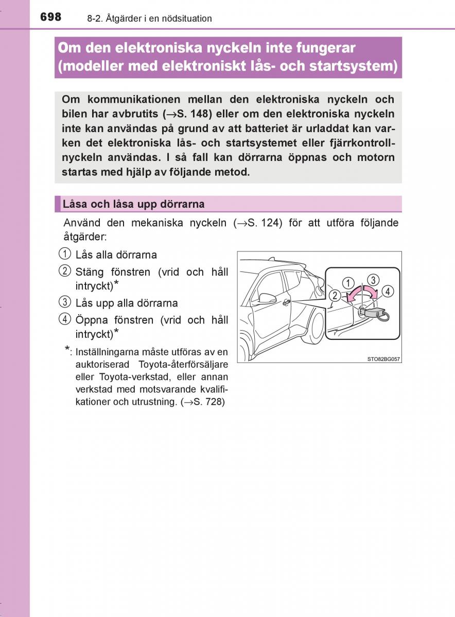 Toyota C HR instruktionsbok / page 698