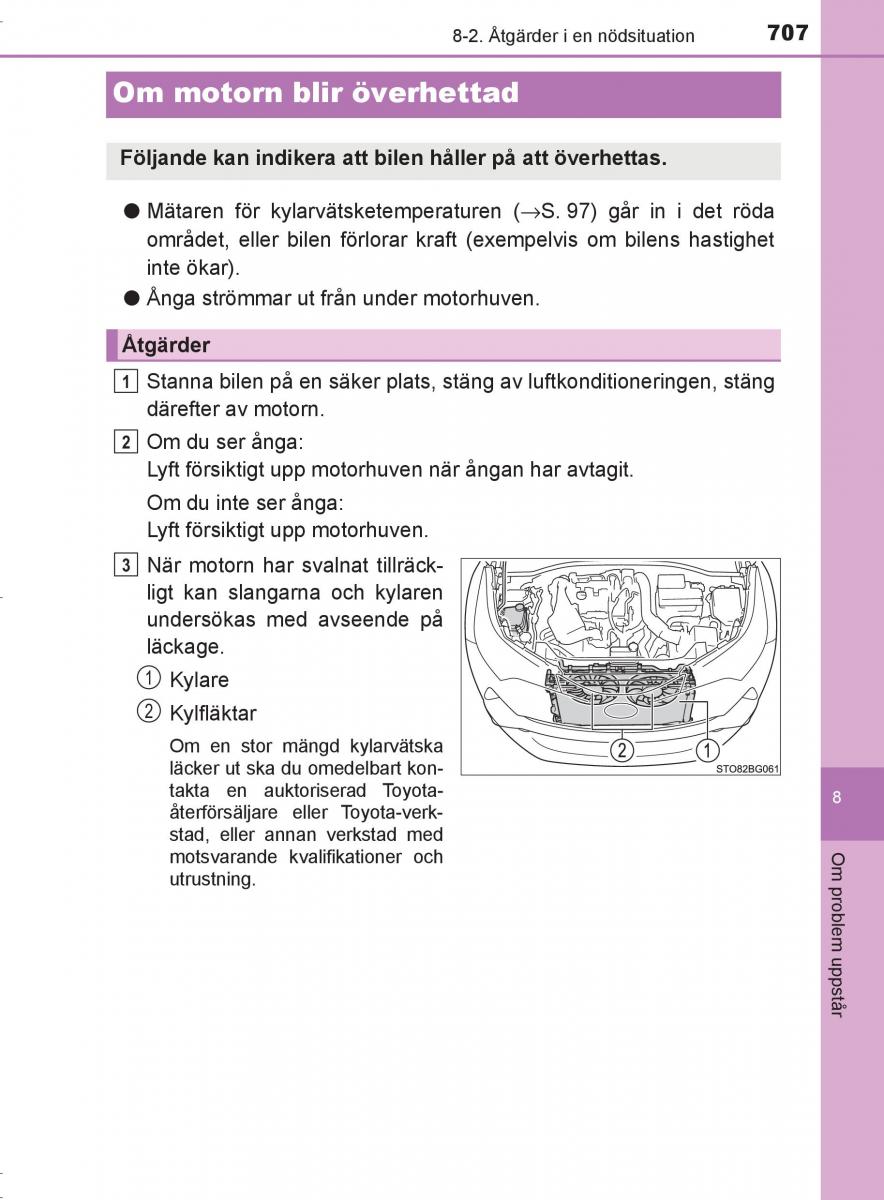 Toyota C HR instruktionsbok / page 707