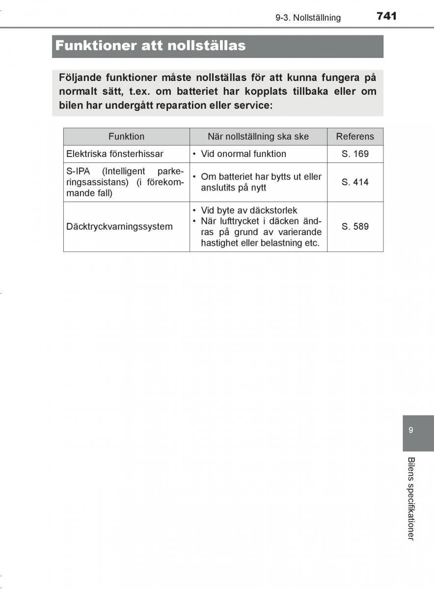 Toyota C HR instruktionsbok / page 741