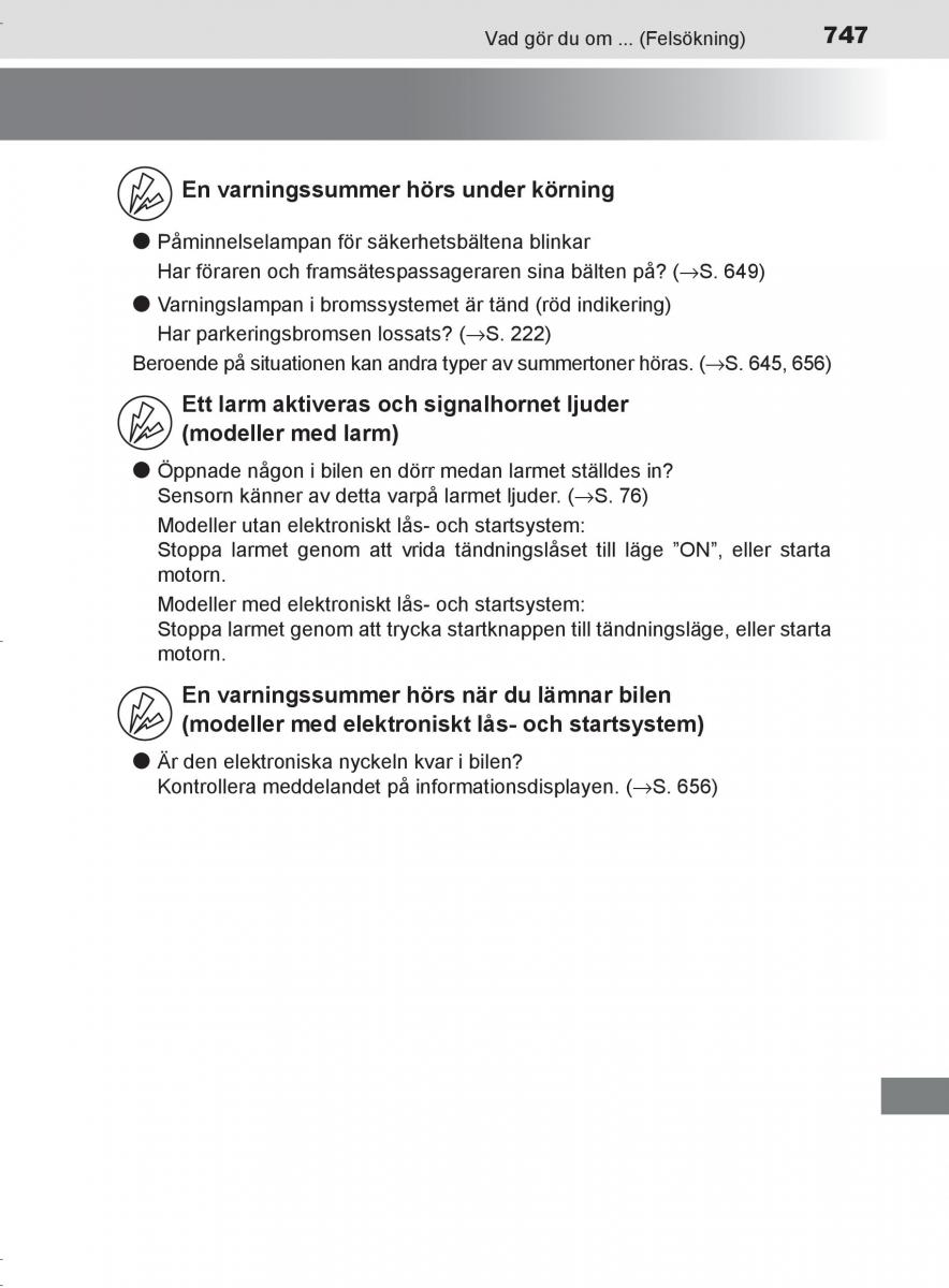 Toyota C HR instruktionsbok / page 747