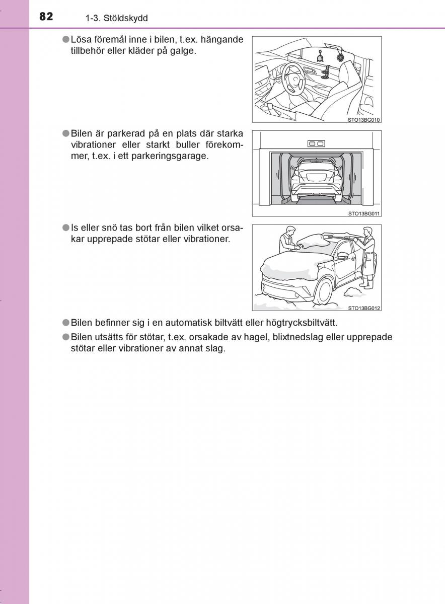 Toyota C HR instruktionsbok / page 82