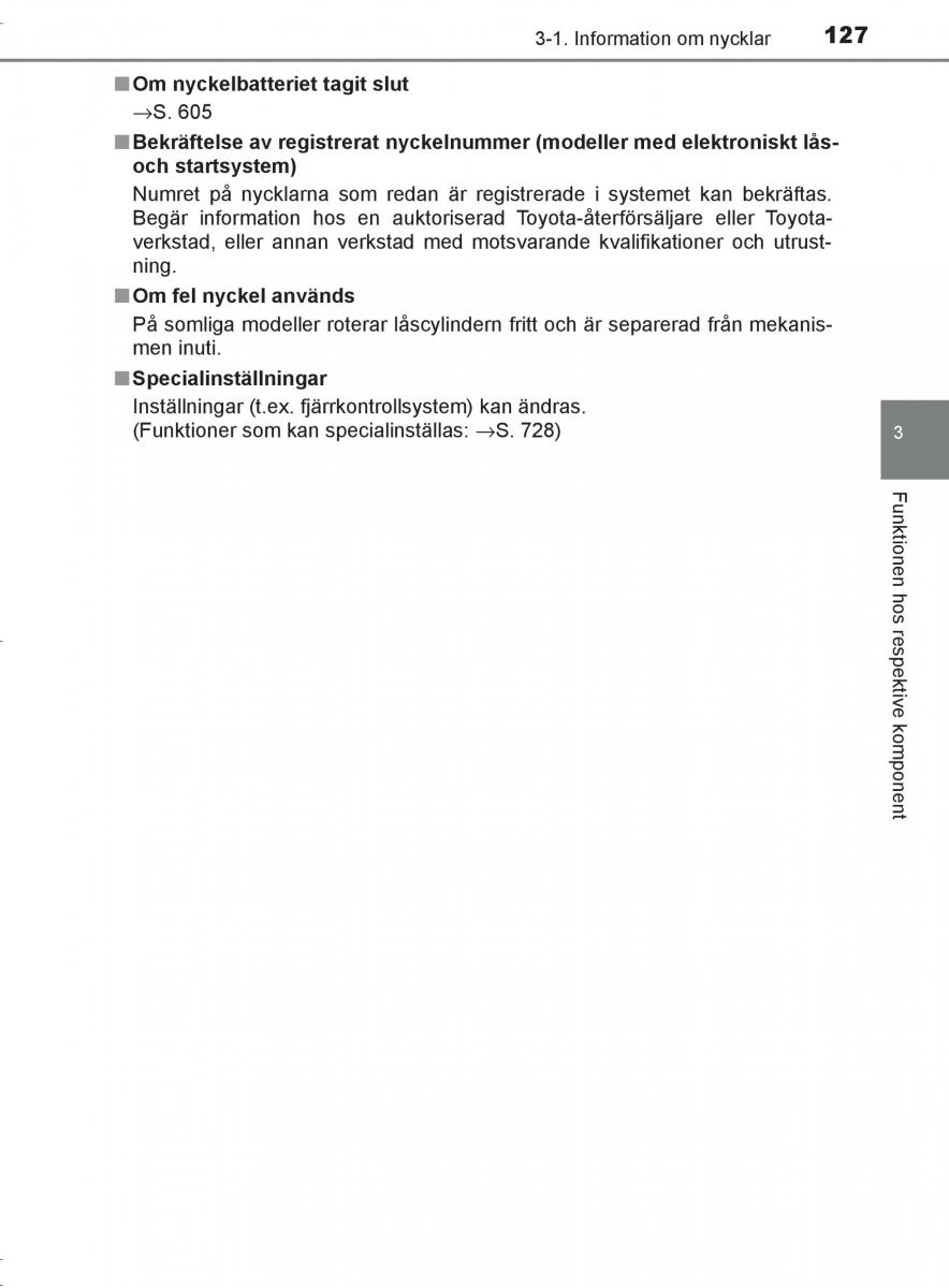 Toyota C HR instruktionsbok / page 127