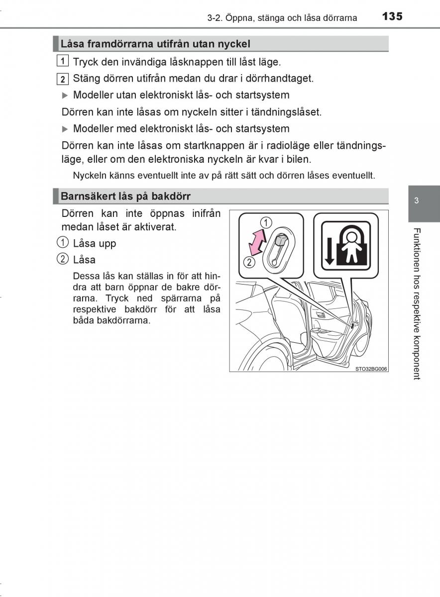 Toyota C HR instruktionsbok / page 135