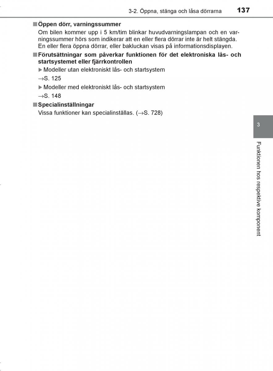 Toyota C HR instruktionsbok / page 137