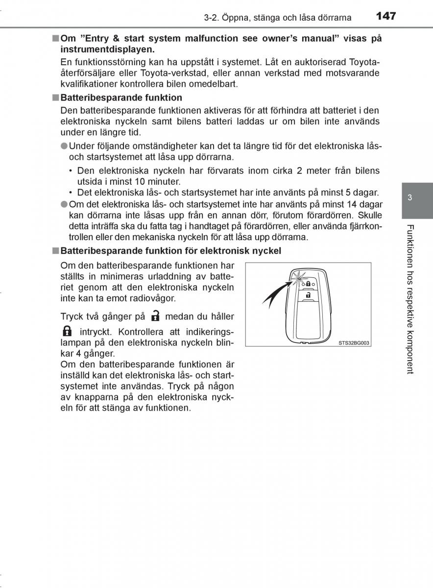 Toyota C HR instruktionsbok / page 147