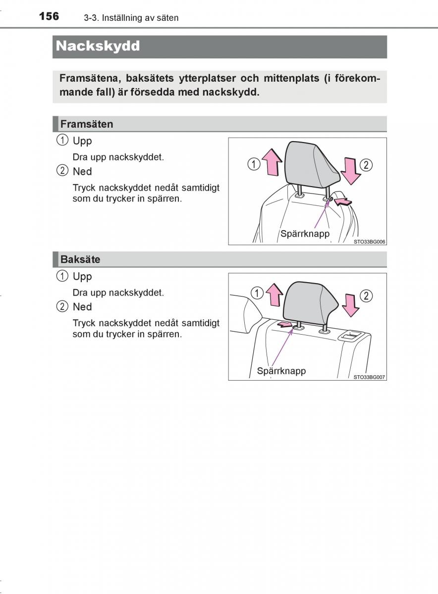 Toyota C HR instruktionsbok / page 156