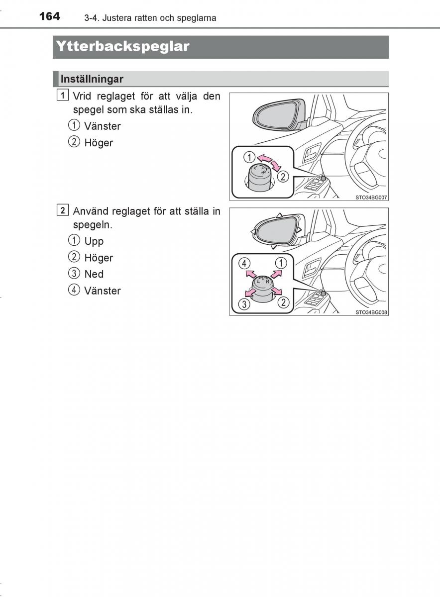 Toyota C HR instruktionsbok / page 164