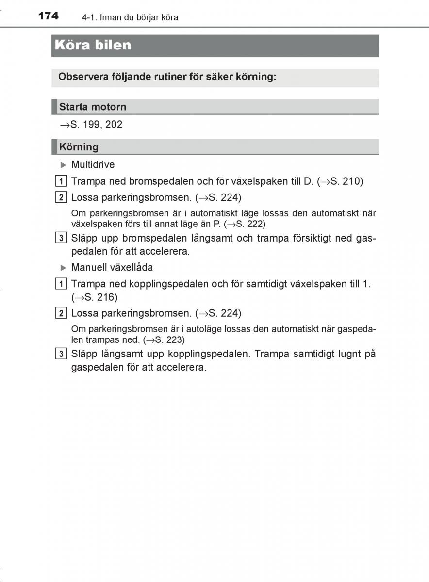 Toyota C HR instruktionsbok / page 174