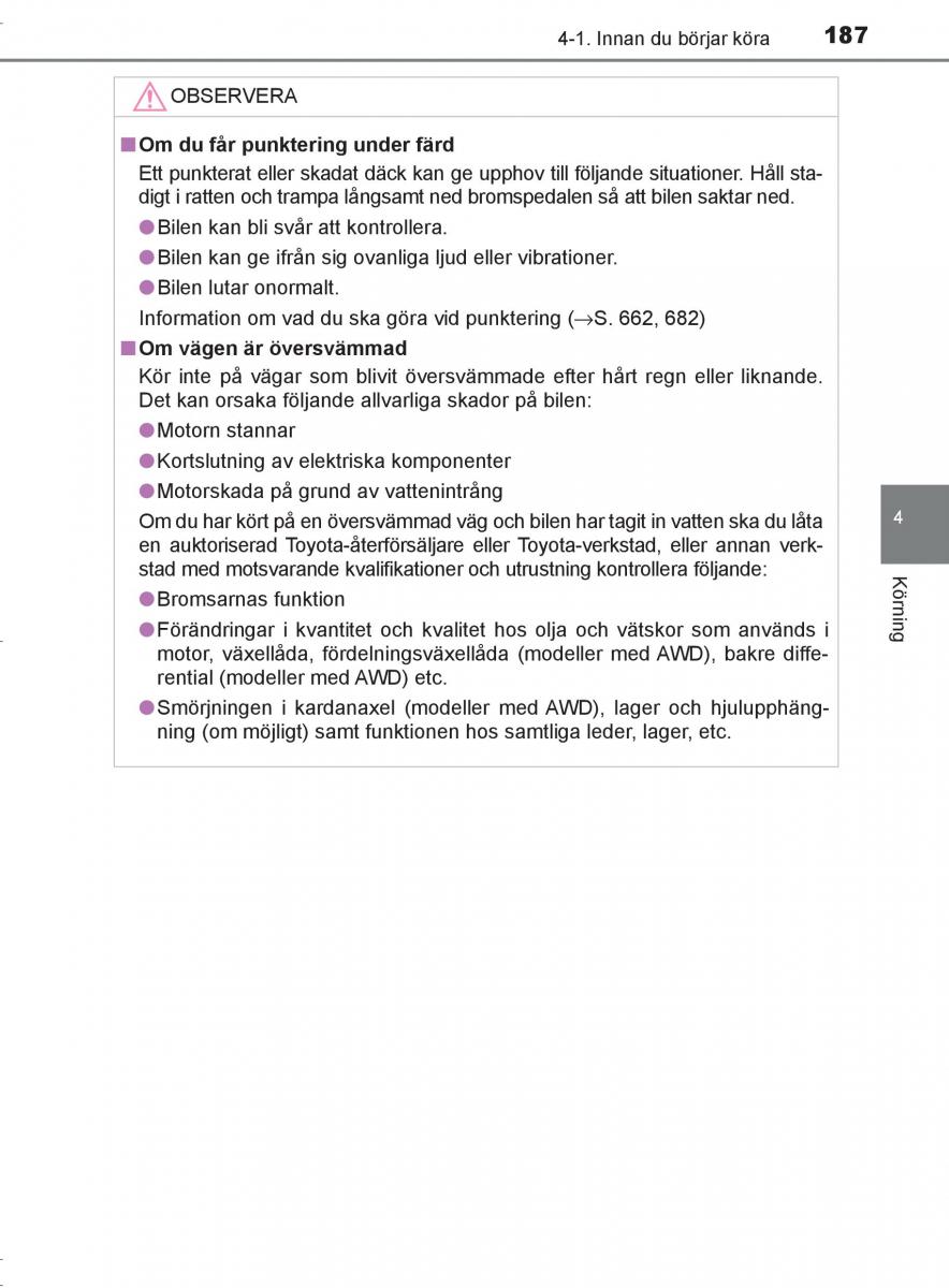 Toyota C HR instruktionsbok / page 187