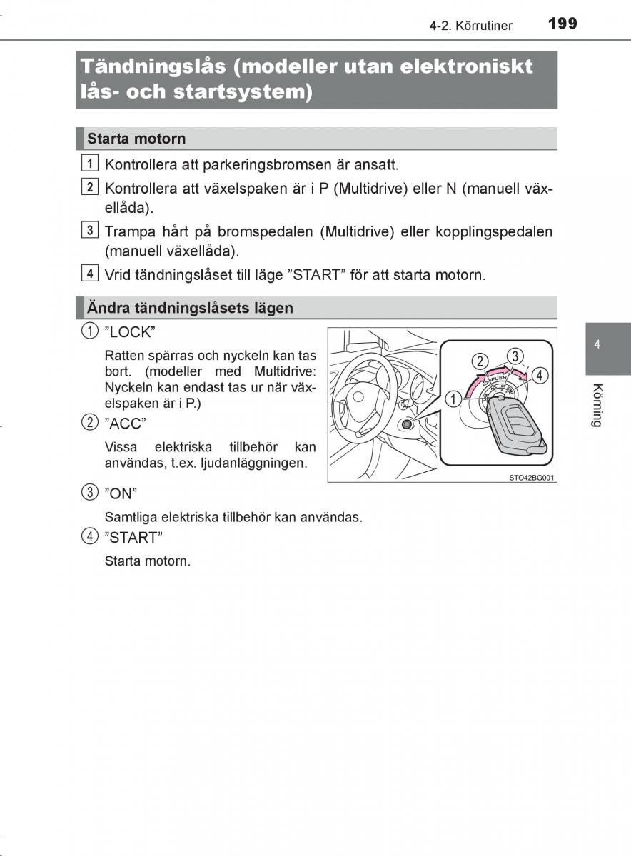 Toyota C HR instruktionsbok / page 199