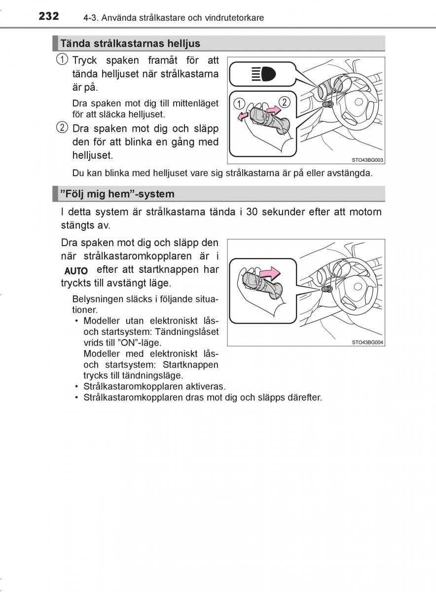 Toyota C HR instruktionsbok / page 232