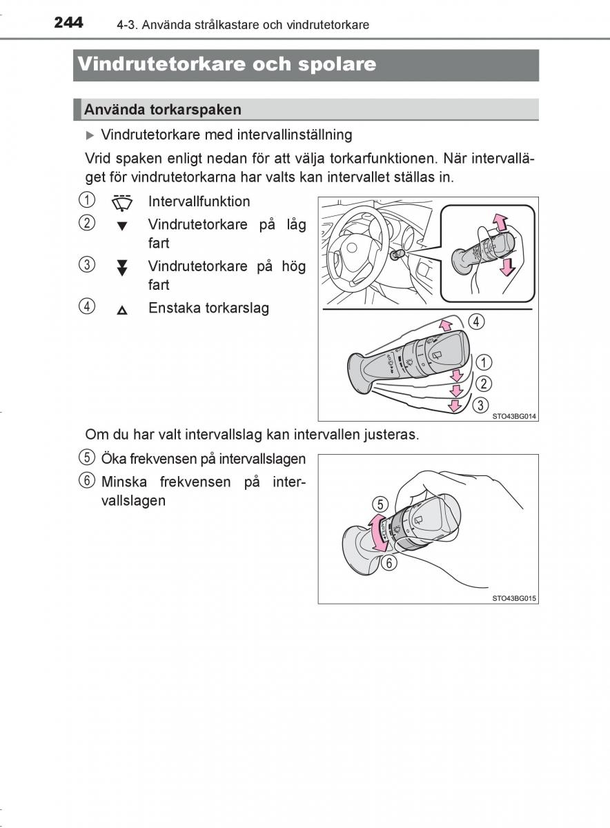 Toyota C HR instruktionsbok / page 244