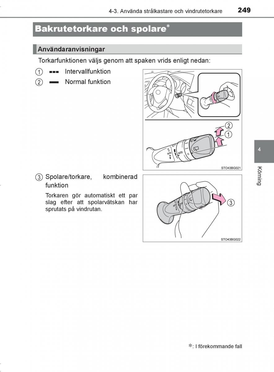 Toyota C HR instruktionsbok / page 249