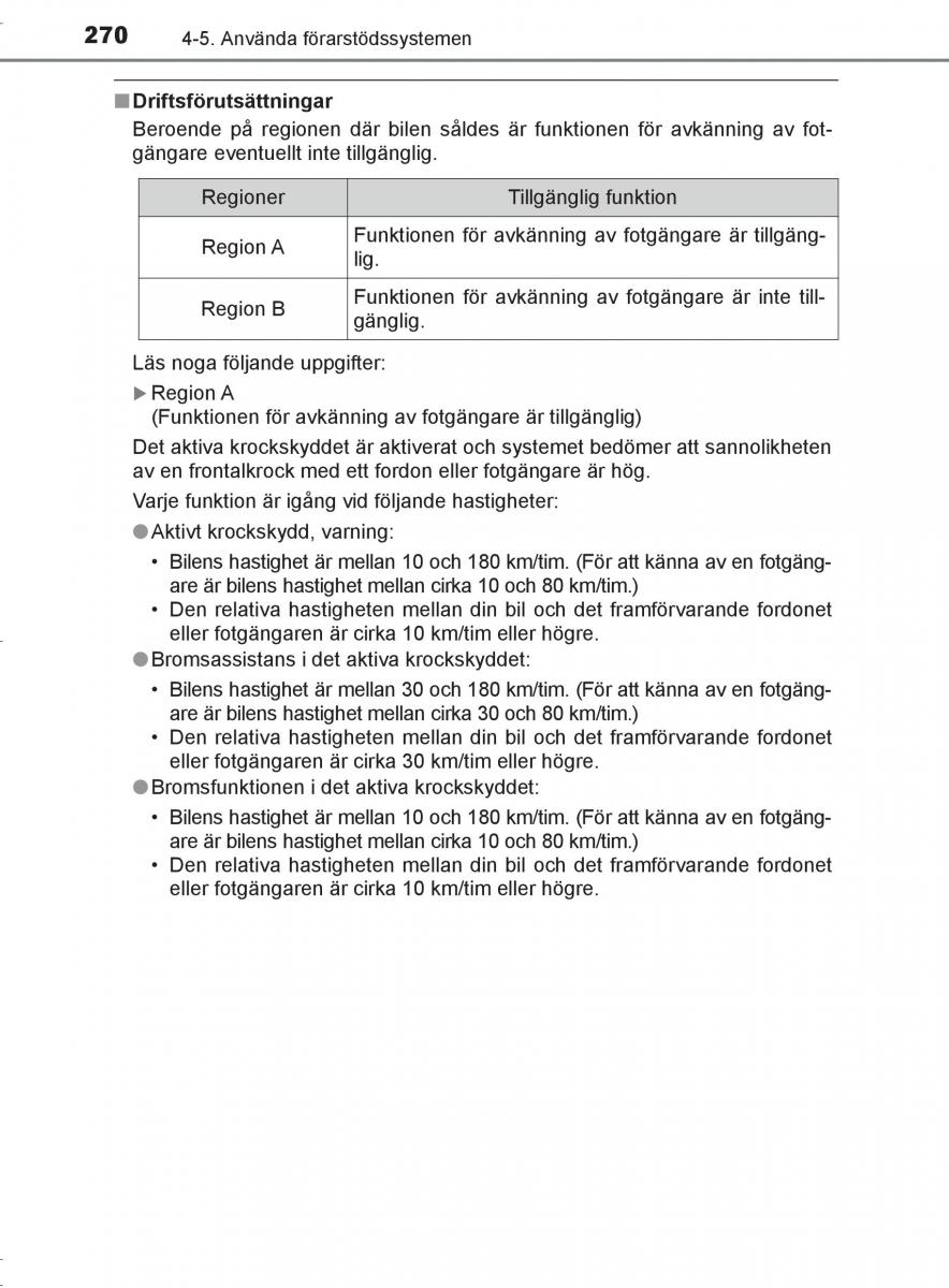 Toyota C HR instruktionsbok / page 270