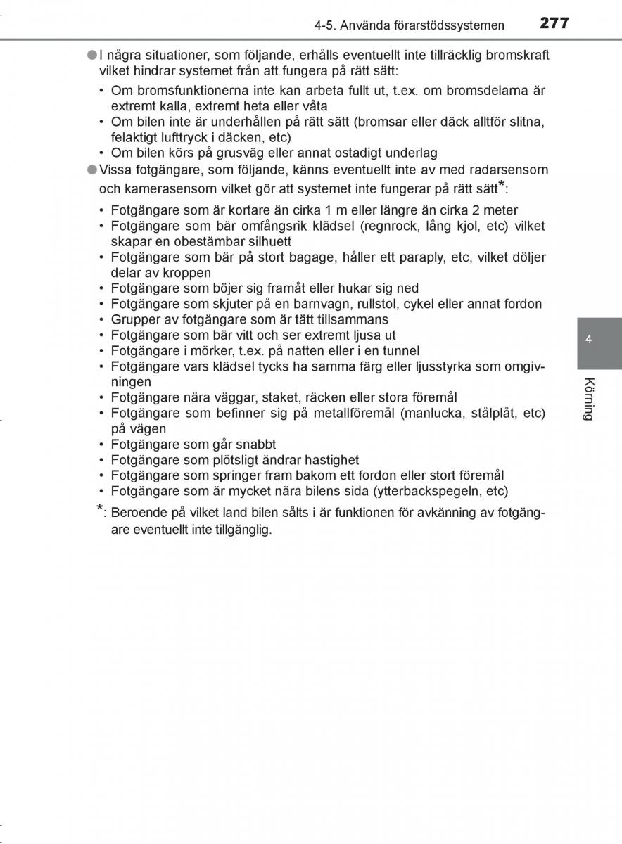 Toyota C HR instruktionsbok / page 277