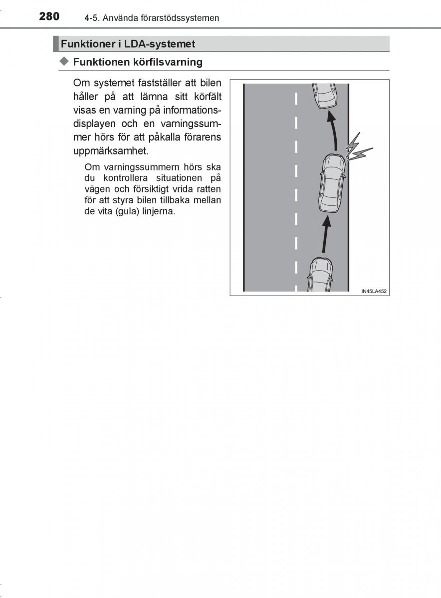 Toyota C HR instruktionsbok / page 280