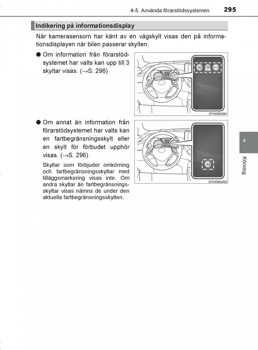 Toyota C HR instruktionsbok / page 295