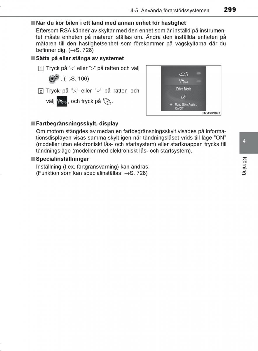 Toyota C HR instruktionsbok / page 299