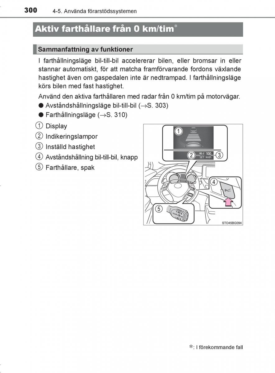 Toyota C HR instruktionsbok / page 300