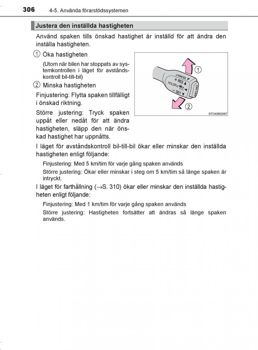 Toyota C HR instruktionsbok / page 306